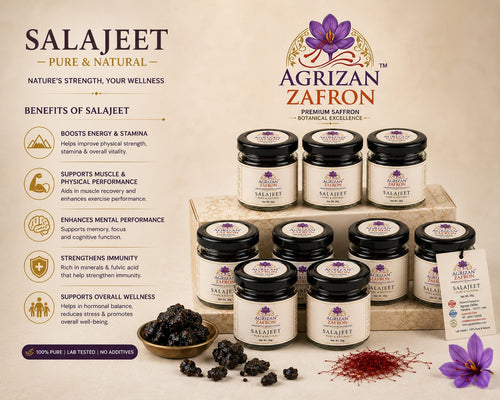 Agrizan Zafron Premium Salajeet (Shilajit) Resin 20g