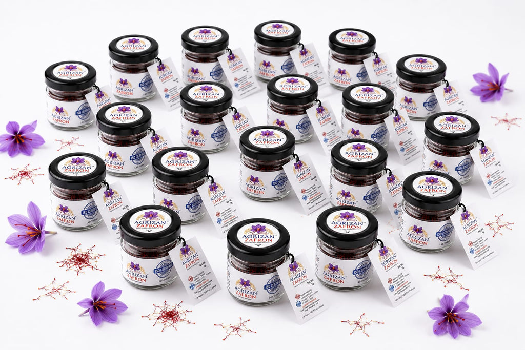 Agrizan Zafron Premium Kashmiri Saffron Threads Grade A Pure Mongra Kesar for Milk Tea Sweets Skincare 1g