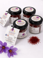 Agrizan Zafron Premium Kashmiri Saffron Threads Grade A Pure Mongra Kesar for Milk Tea Sweets Skincare 1g